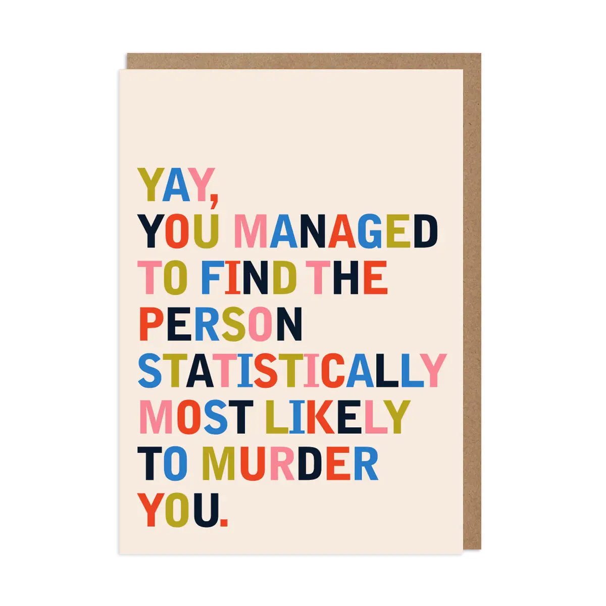 Statistically Wedding Card