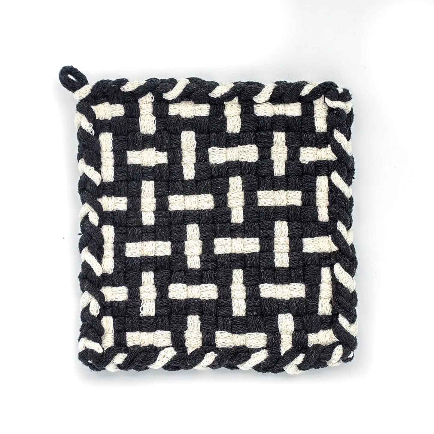 Black and Flax ~ Potholder