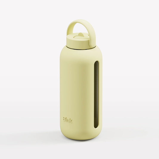 Glass Water Bottle - Butter