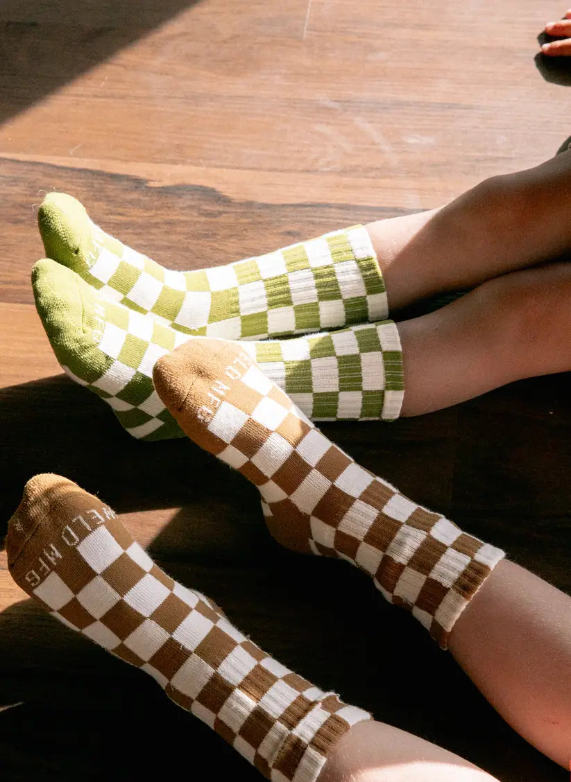 Kids Checkerboard Socks