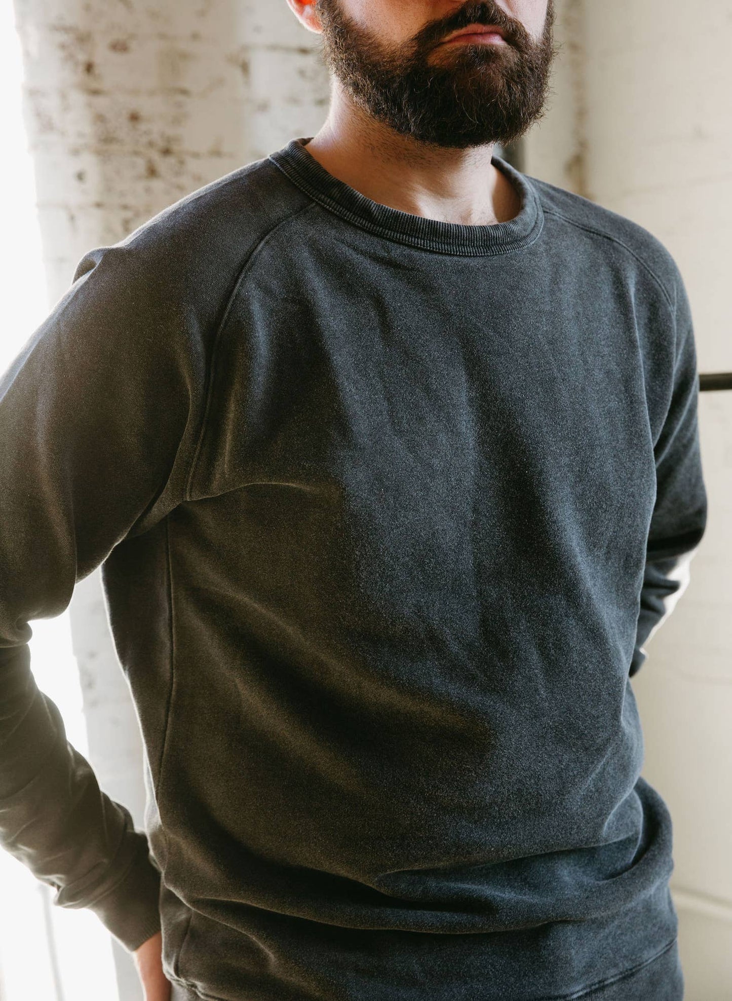 Washed Hemp Crewneck Sweatshirt