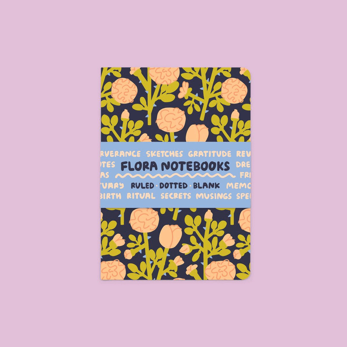 Flora Notebooks - Set of 3