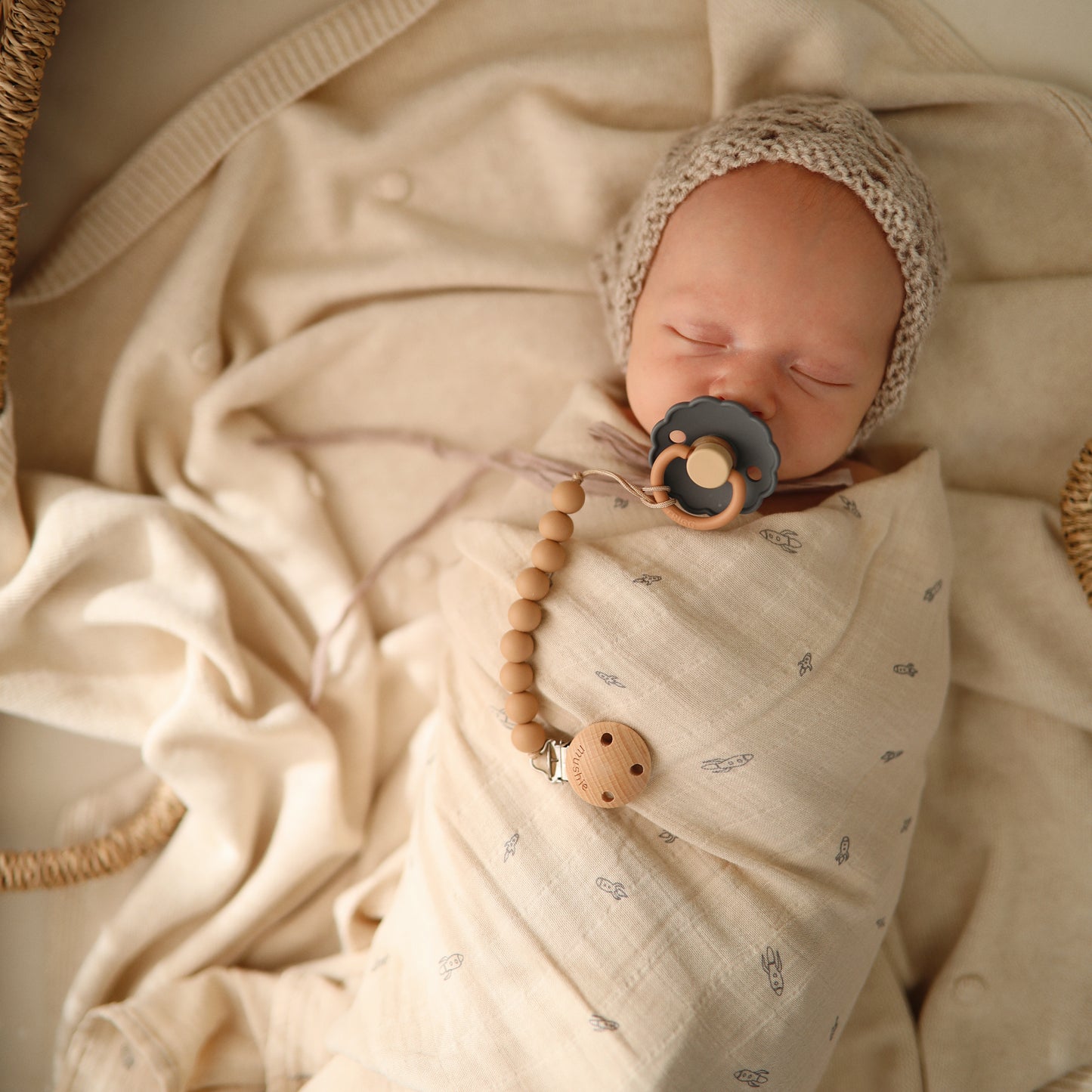 Frigg Pacifier ~ Aurora/ Bright White