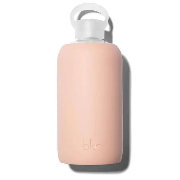 Glass Water Bottle ~ Teddy