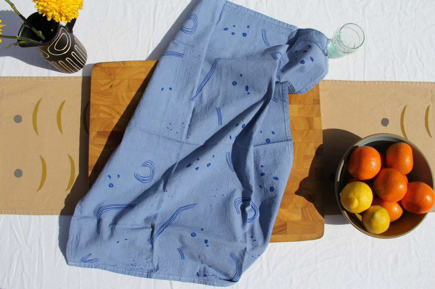 Tea Towel ~ Cornflower