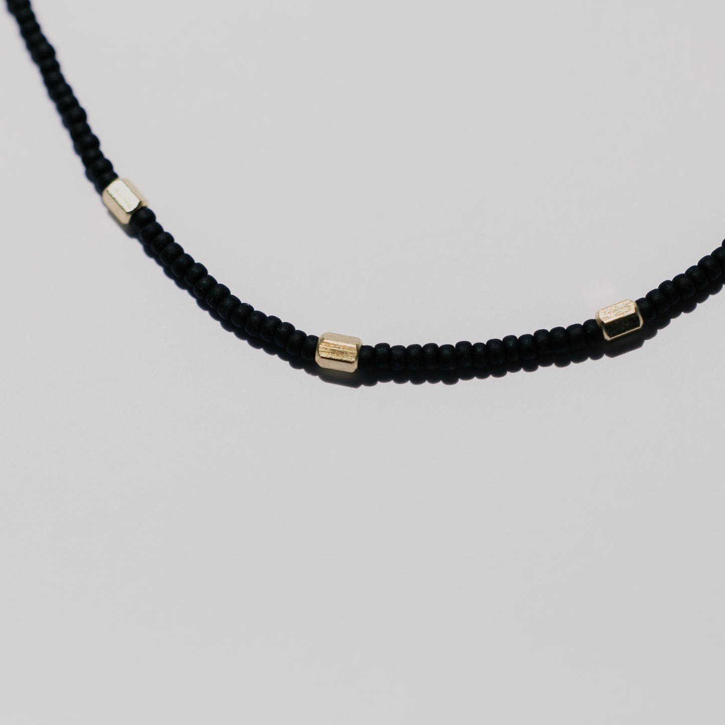 Black Bead Necklace