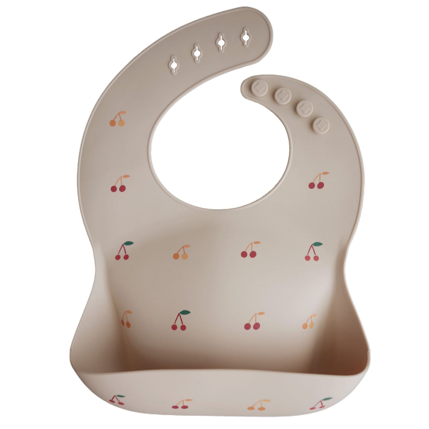 Silicone Baby Bib ~ Cherry
