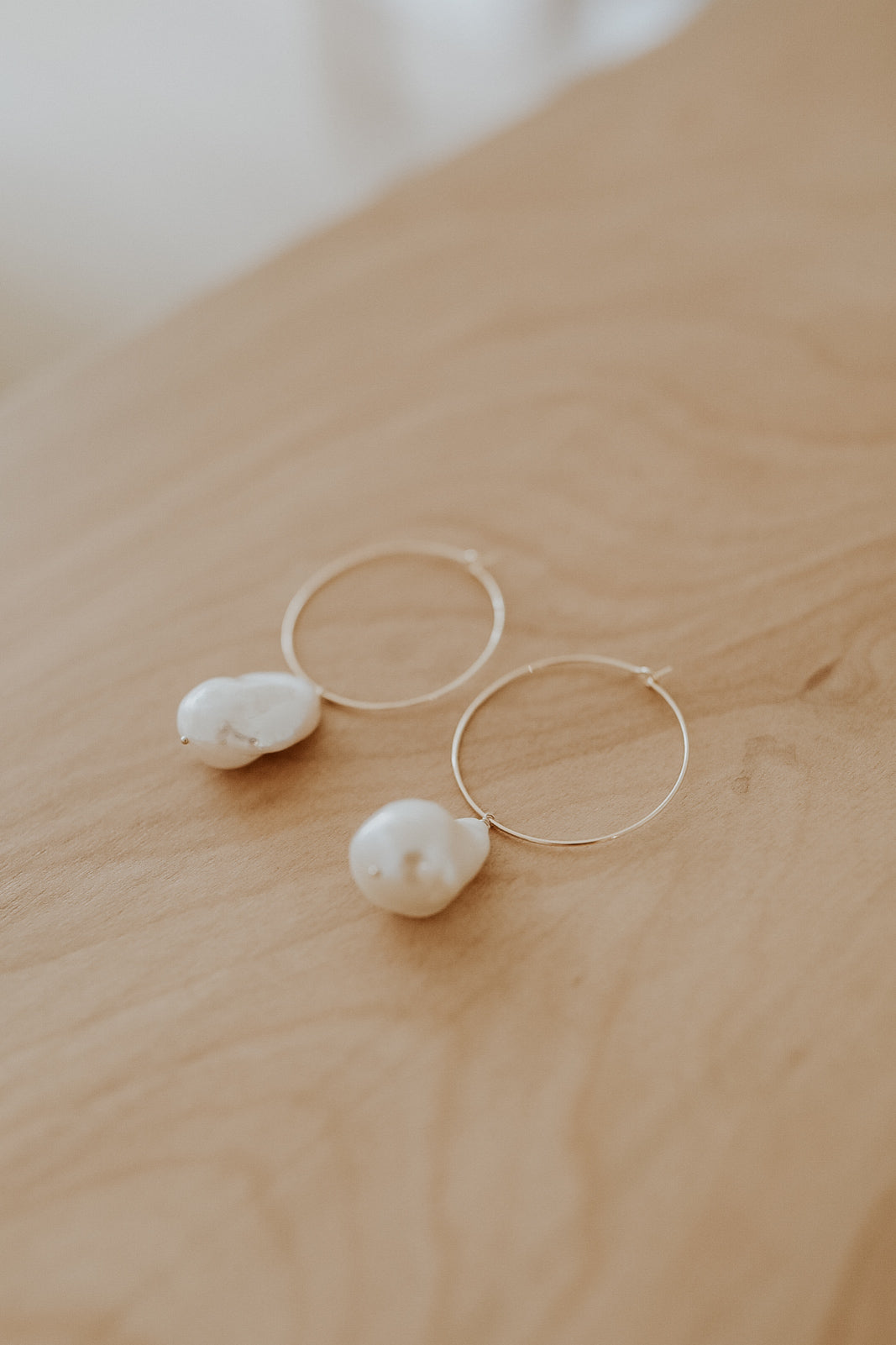 Pearl Hoop Earrings