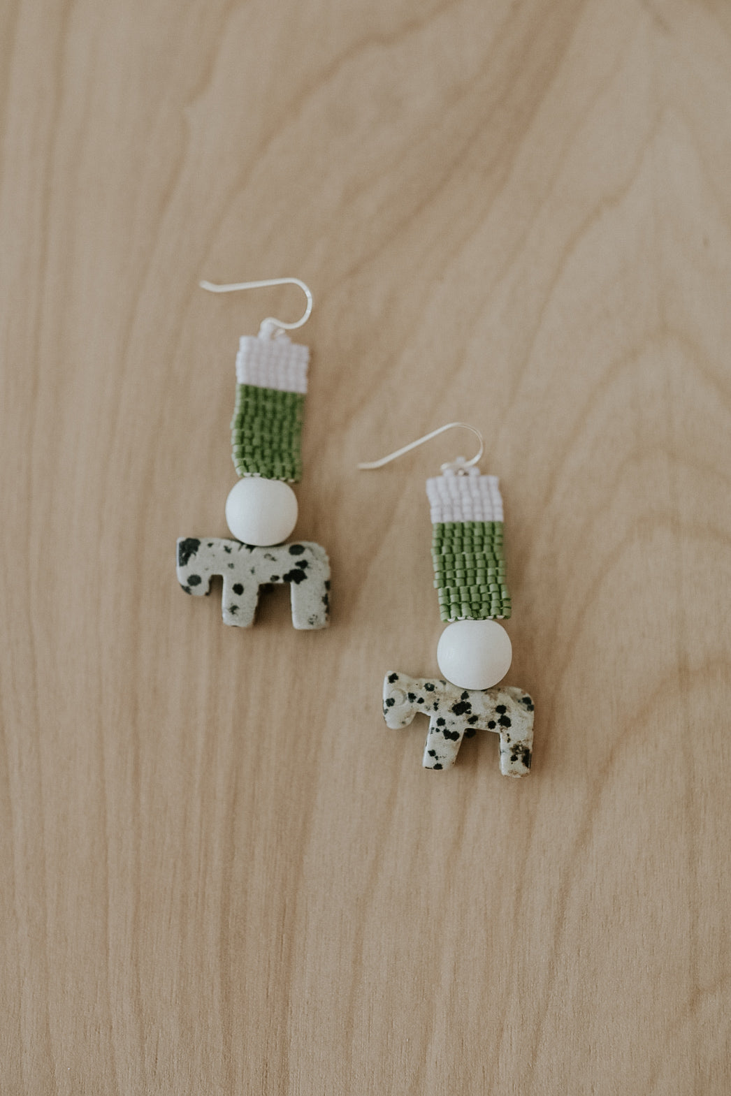 Dalmatian Drop Earrings