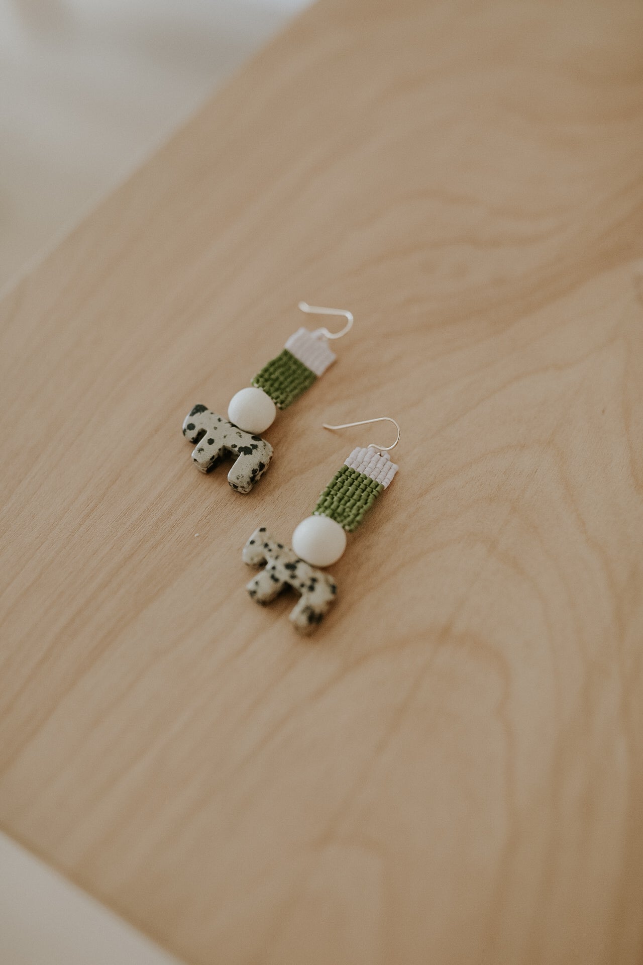 Dalmatian Drop Earrings