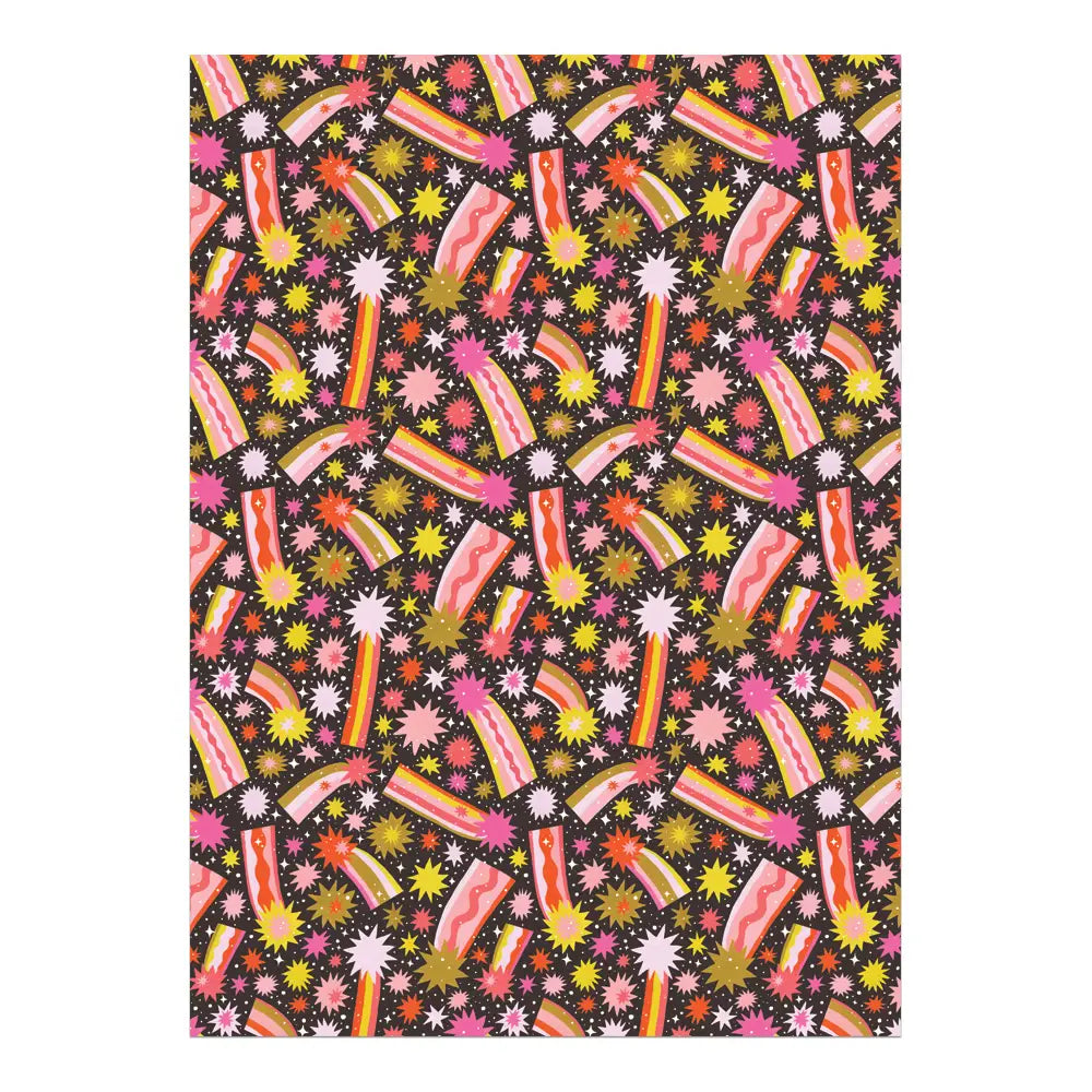 Comets Wrapping Paper Roll