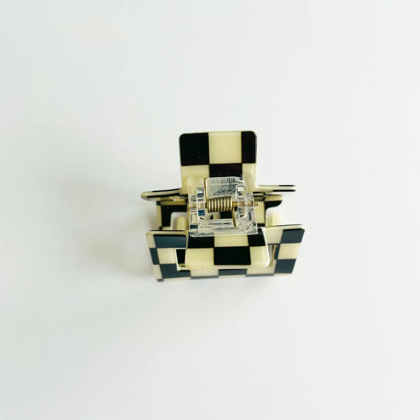 Mini Checkered Claw Clip
