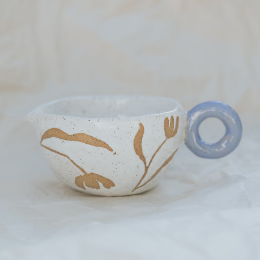 Floral Pitcher ~ Blue