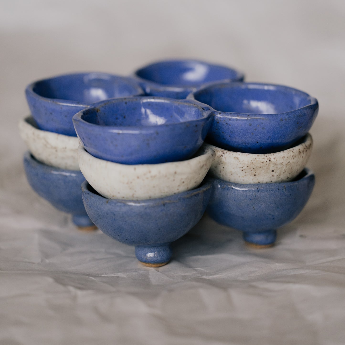 Cluster Trinket Dish ~ Cornflower