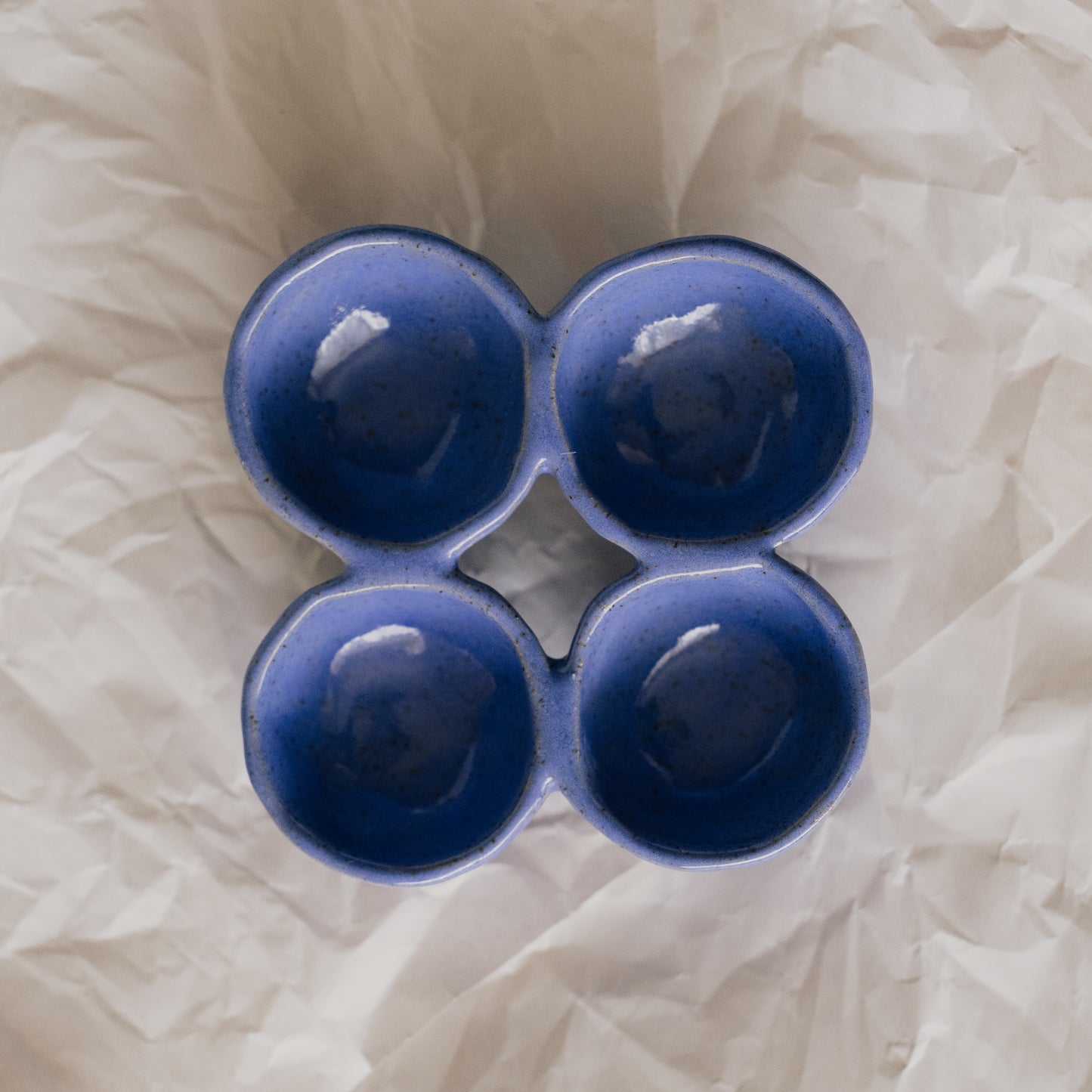 Cluster Trinket Dish ~ Cornflower