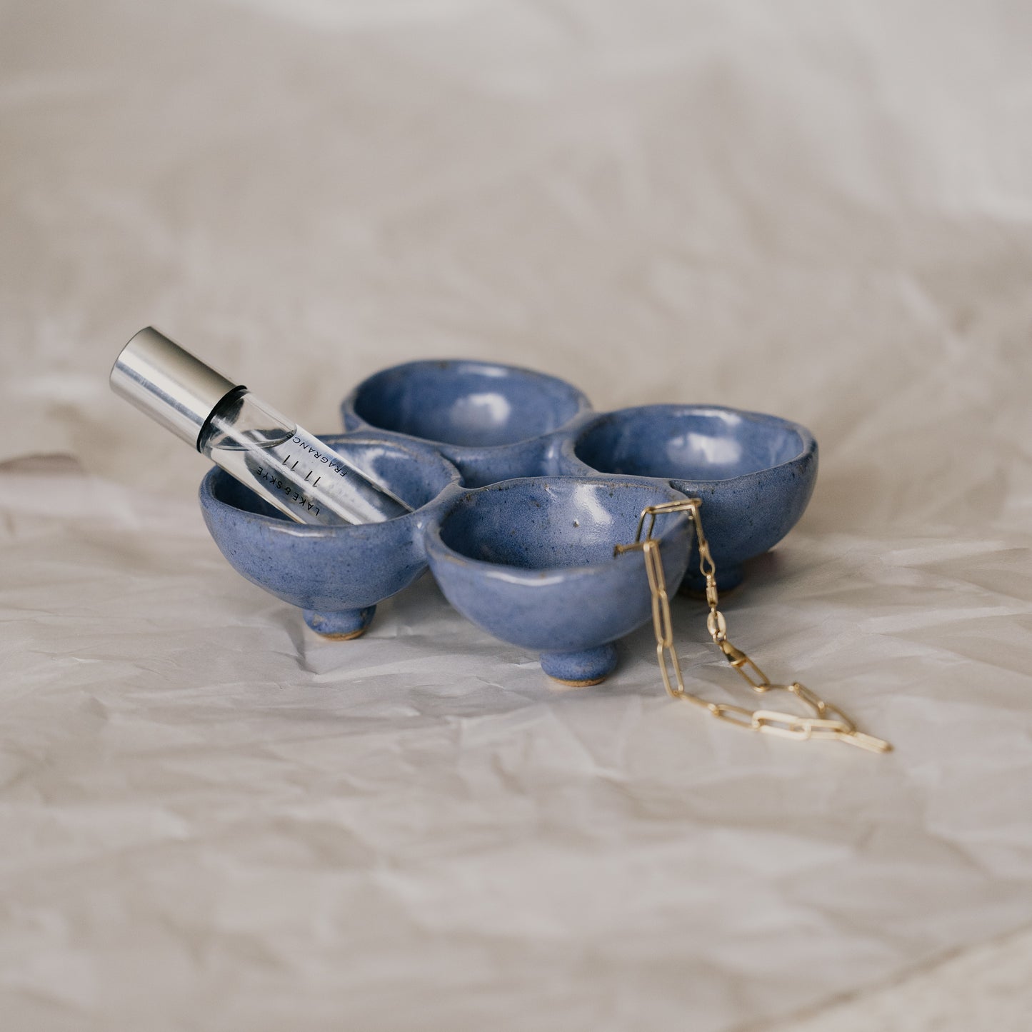 Cluster Trinket Dish ~ Harbor Storm