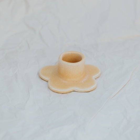 Floral Candlestick Holder ~ Buttercup