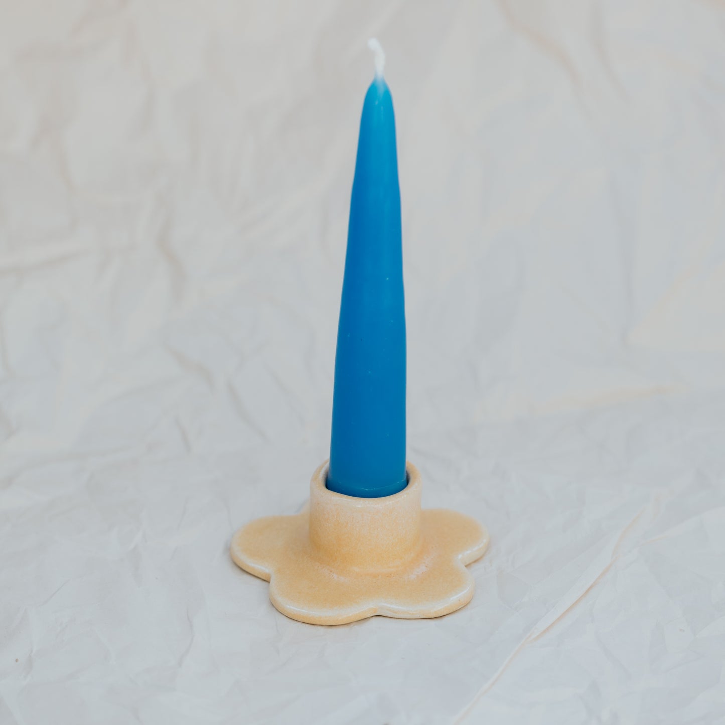 Floral Candlestick Holder ~ Buttercup