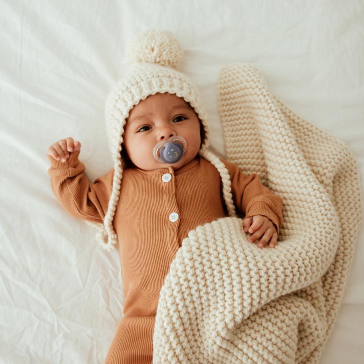 Garter Stitch Knit Bonnet