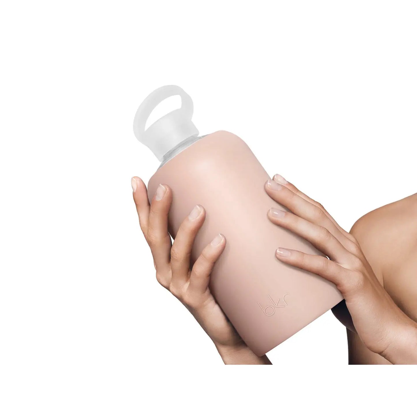Glass Water Bottle ~ Teddy