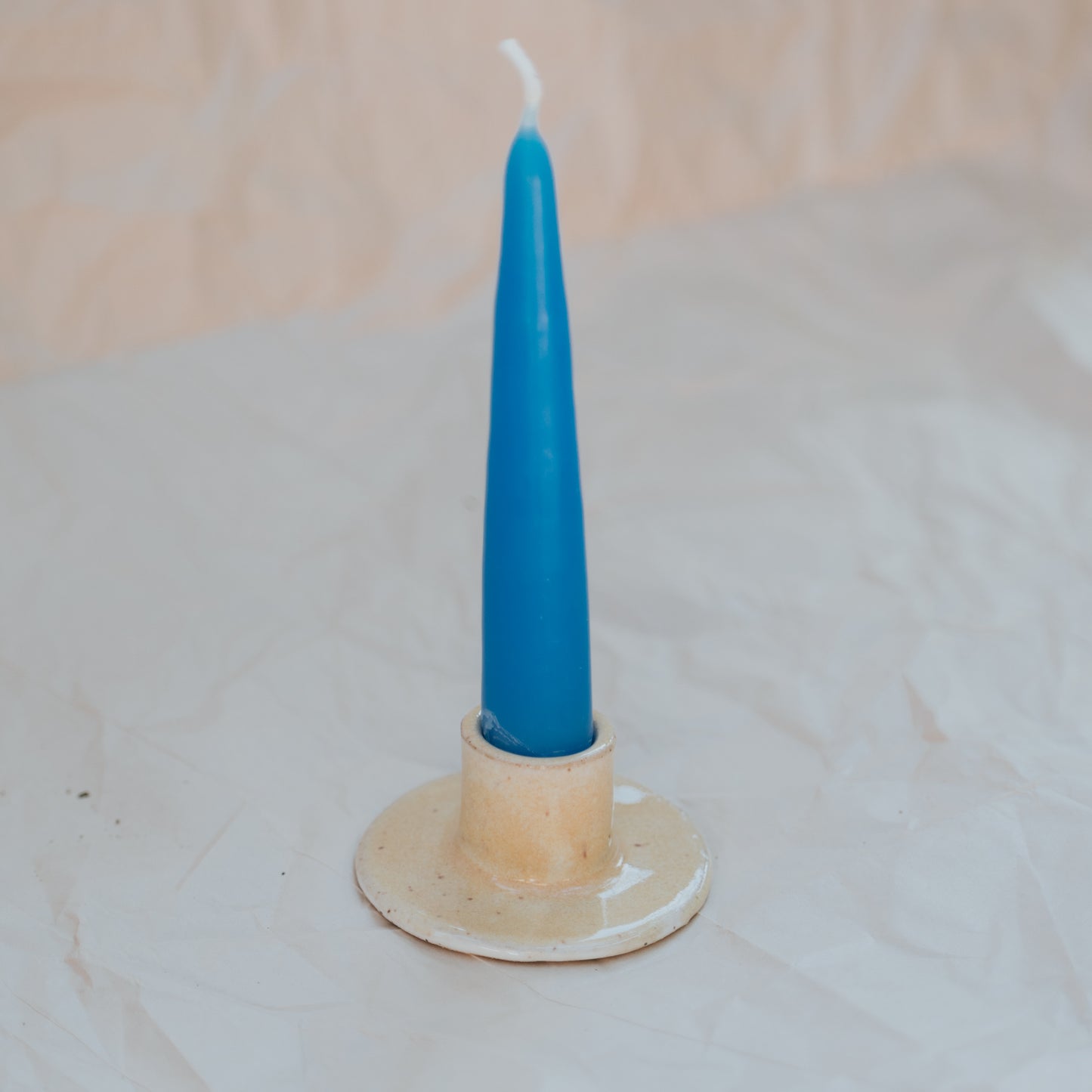 Circle Candlestick Holder ~ Lemon