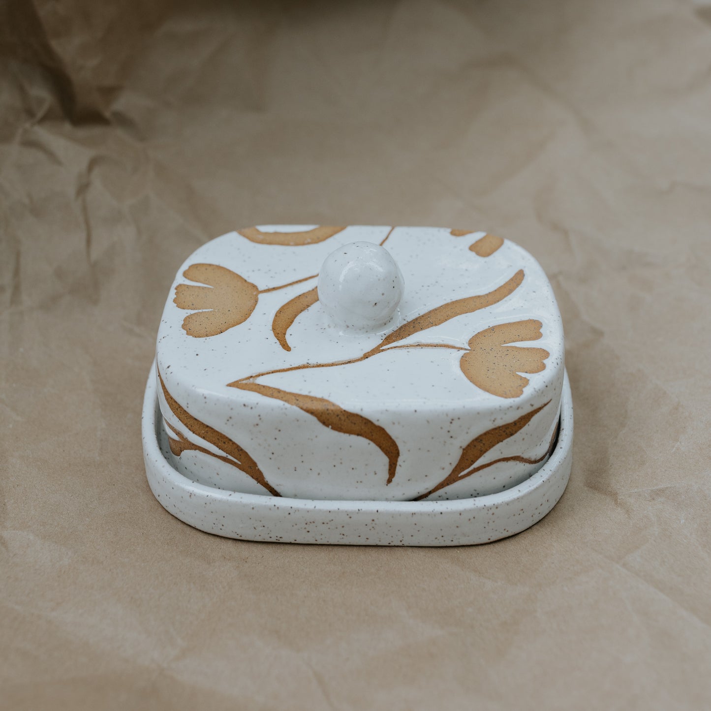 Floral Butter Dish