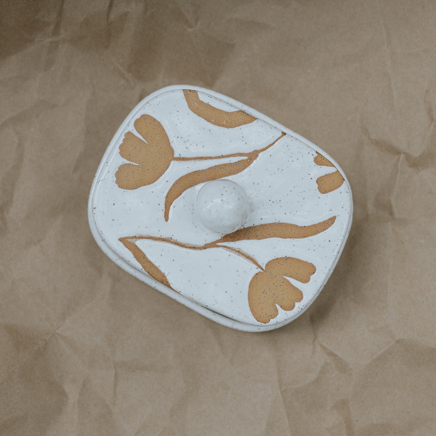 Floral Butter Dish