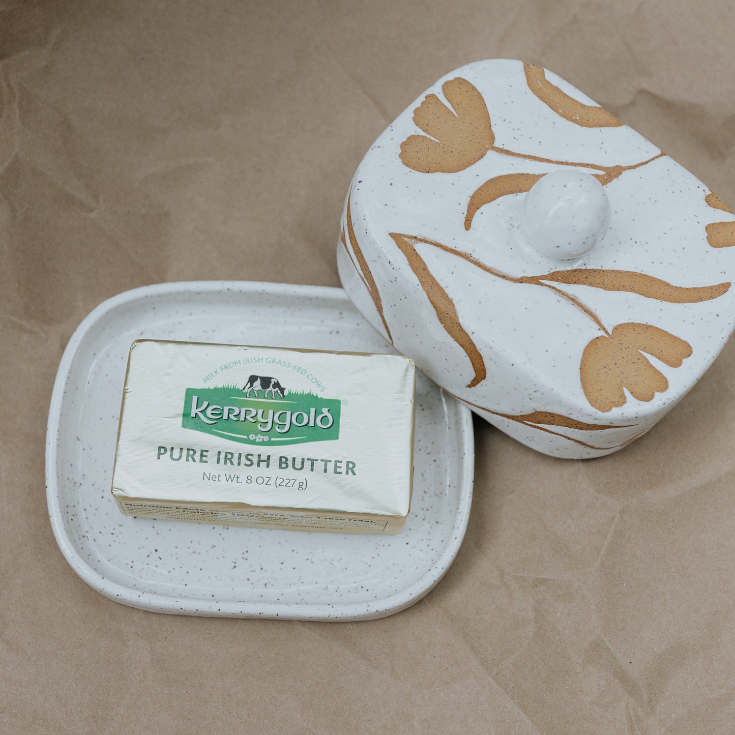 Floral Butter Dish