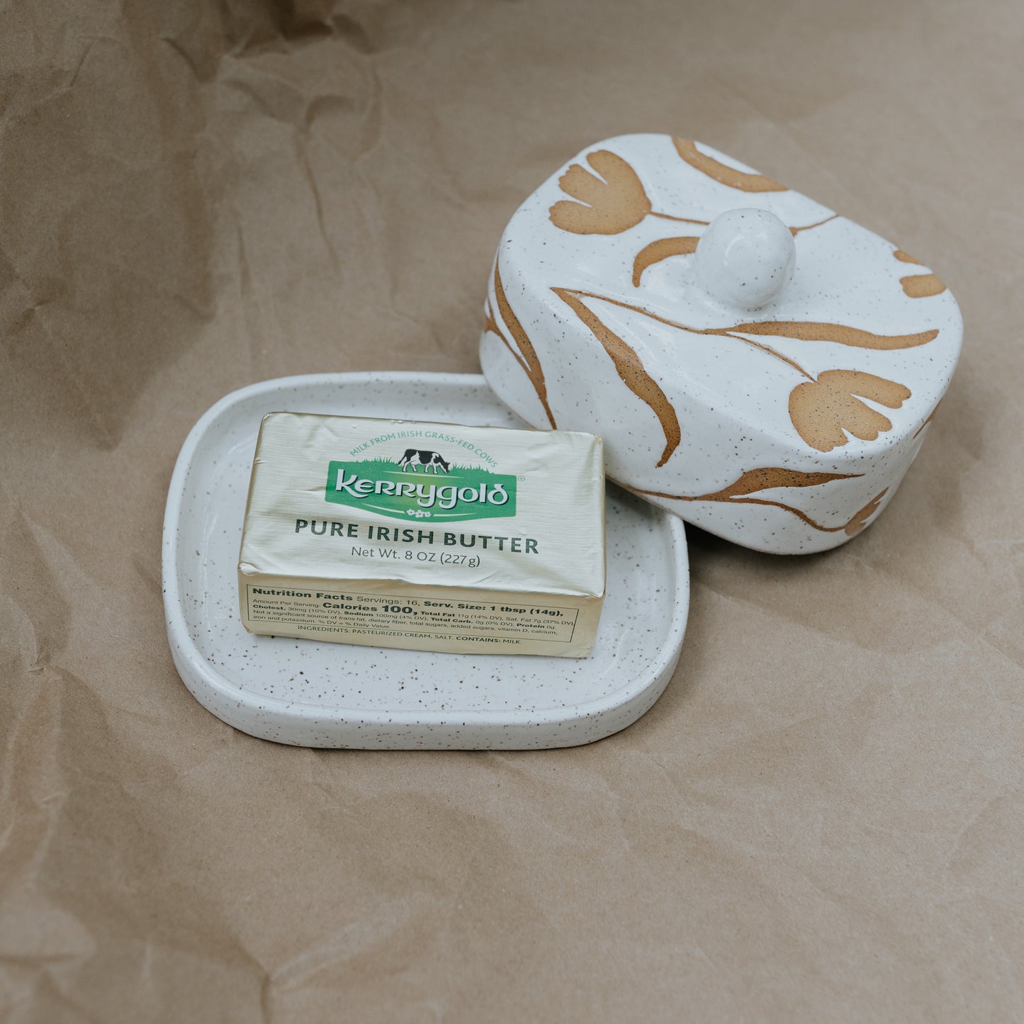 Floral Butter Dish