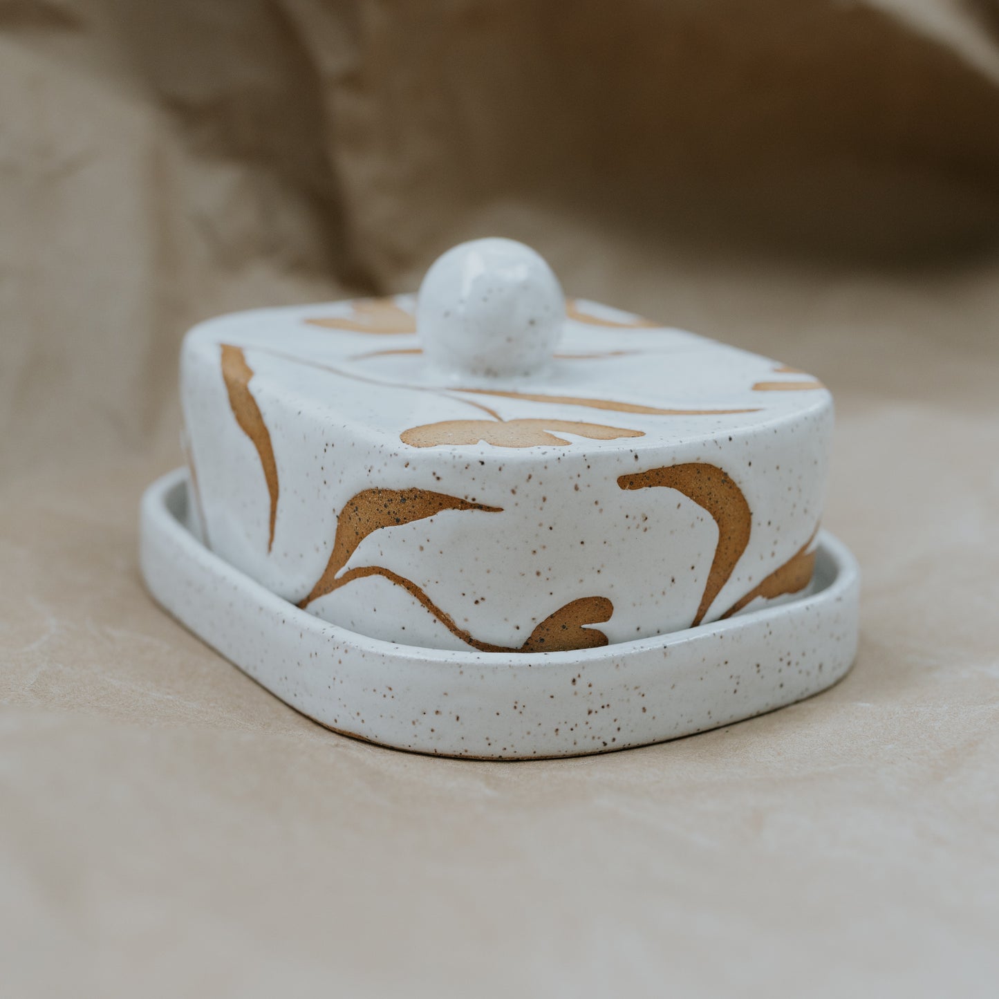 Floral Butter Dish