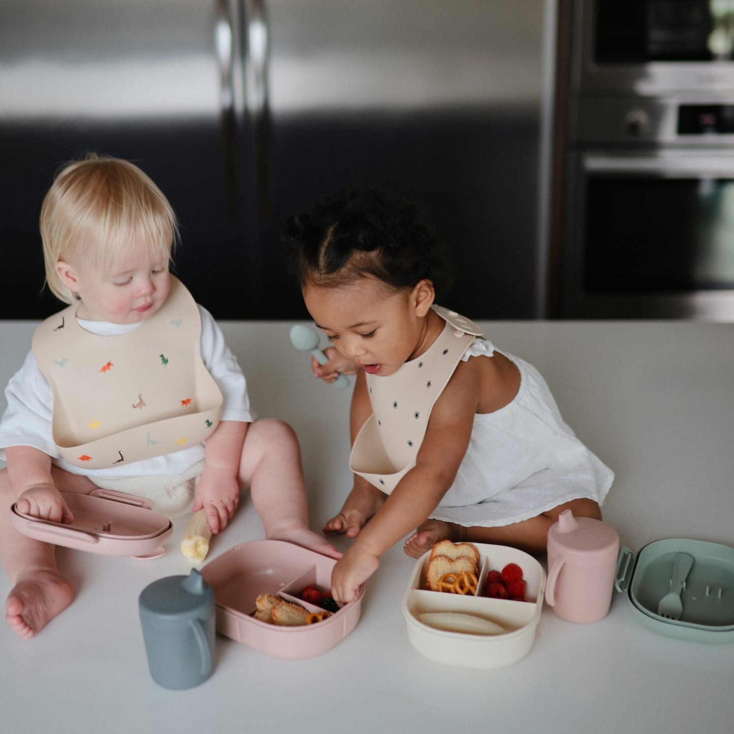 Silicone Baby Bib ~ Cherry