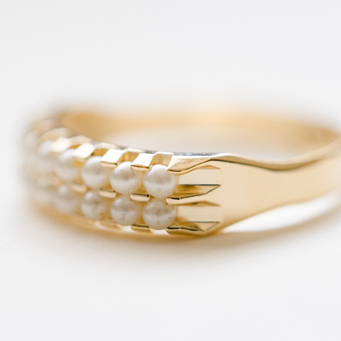 Double Pearl Ring
