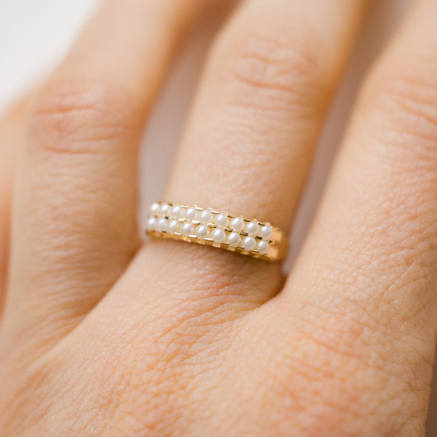 Double Pearl Ring