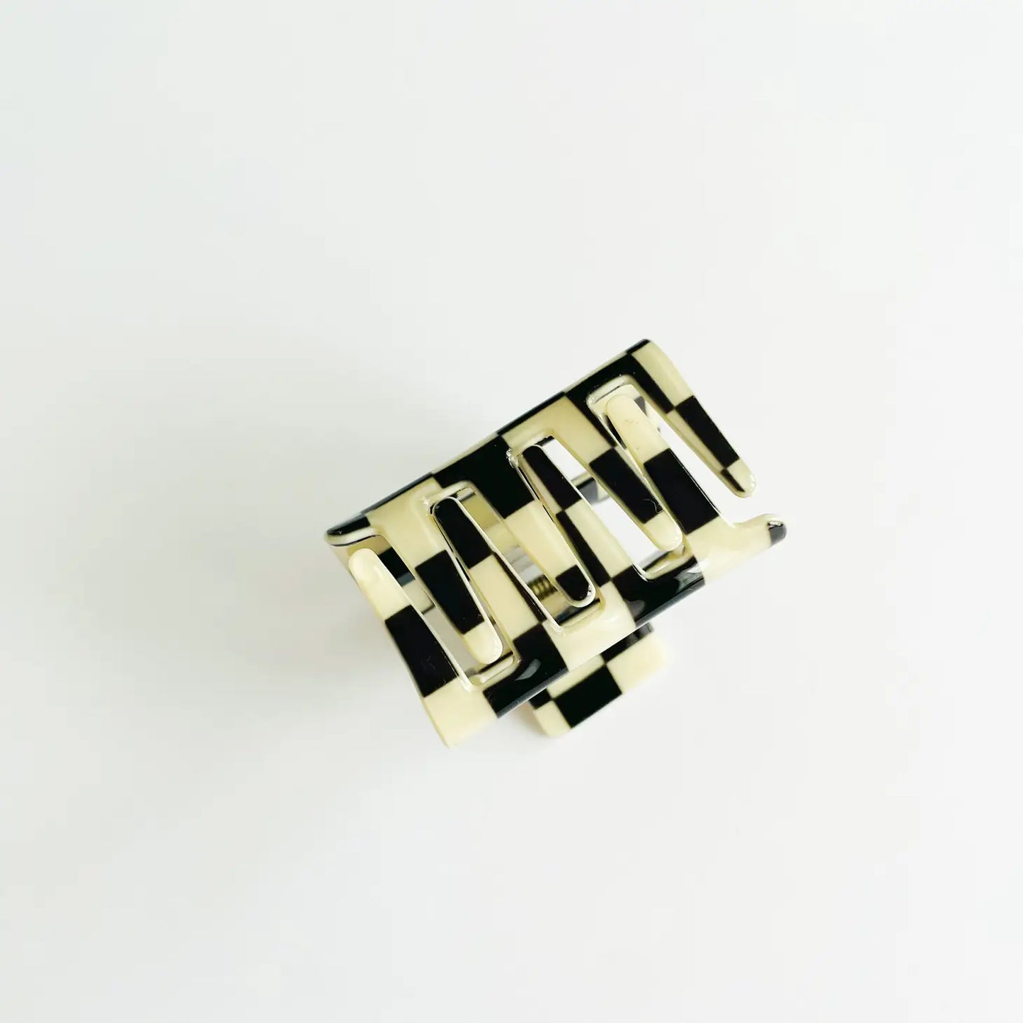 Mini Checkered Claw Clip