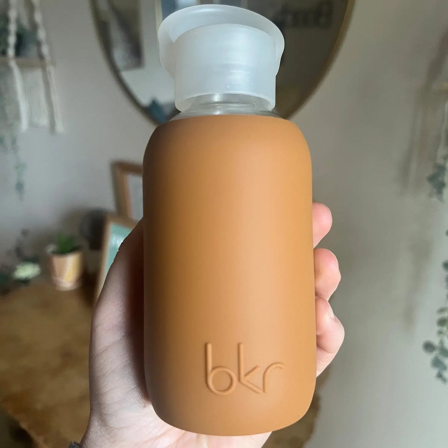 Glass Water Bottle ~ Honey