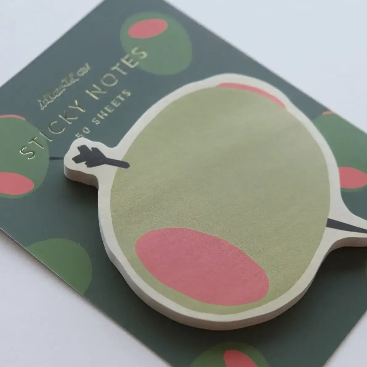 Olive Sticky Note Pad