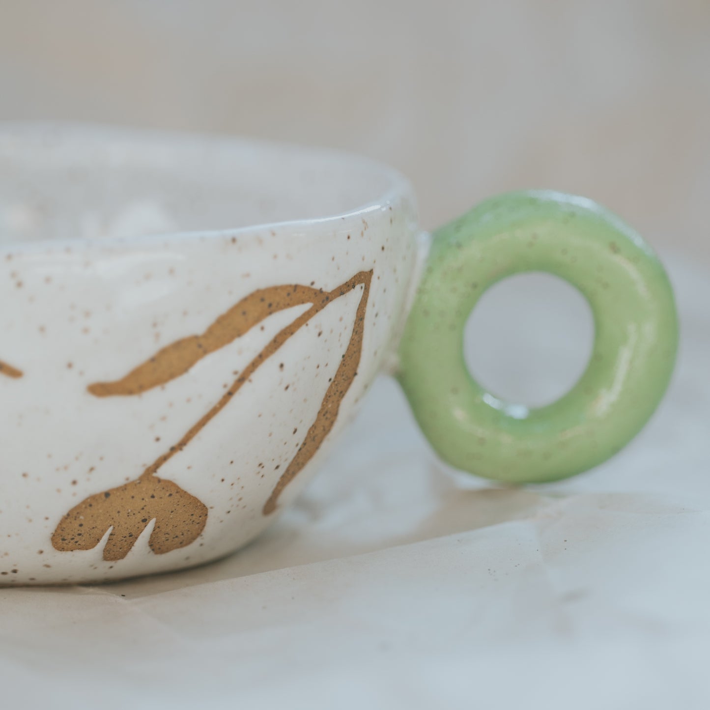 Floral Pitcher ~ Pistacho