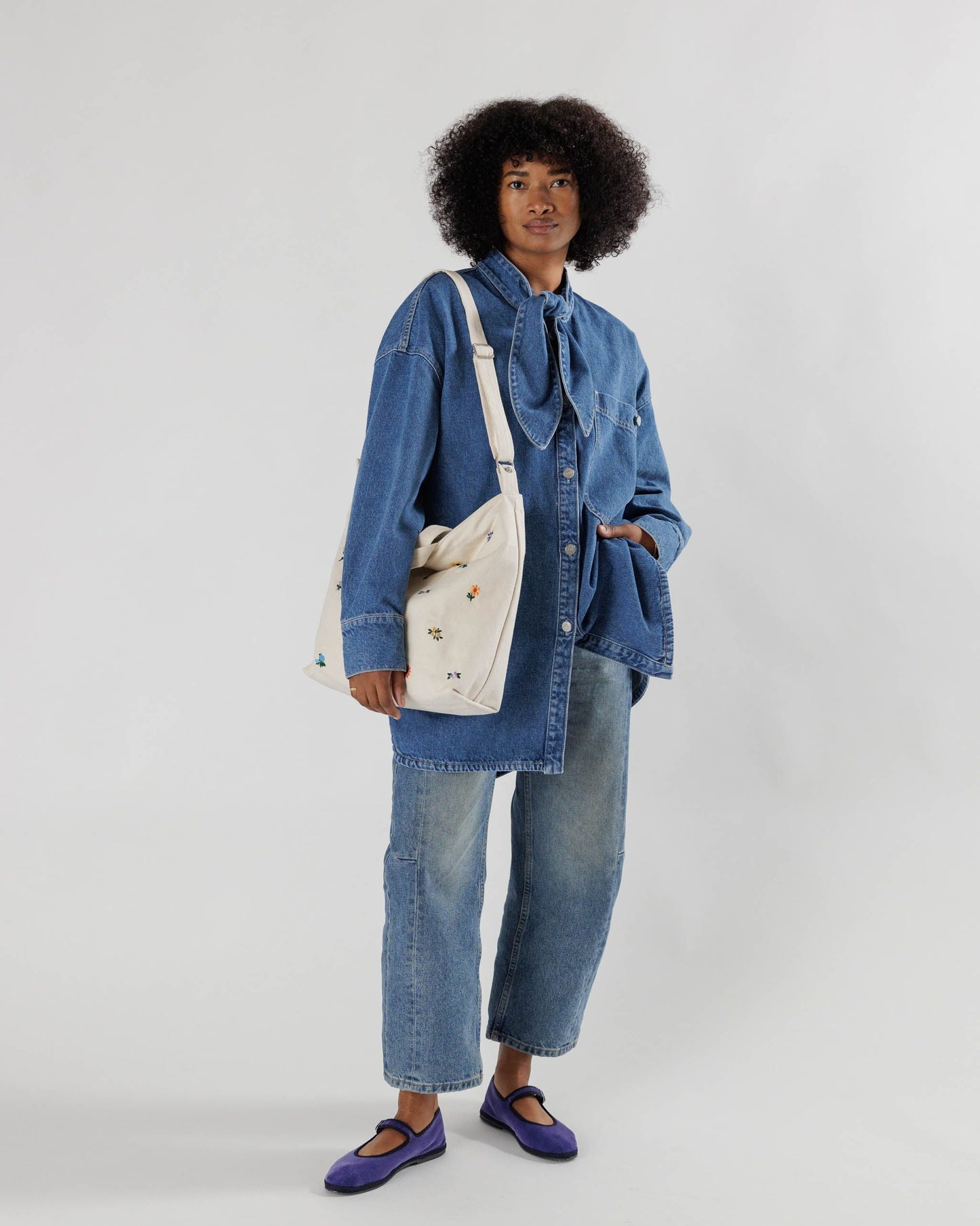 Horizontal Duck Bag ~ Flower Power
