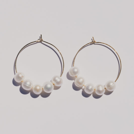 Pearl Hoops