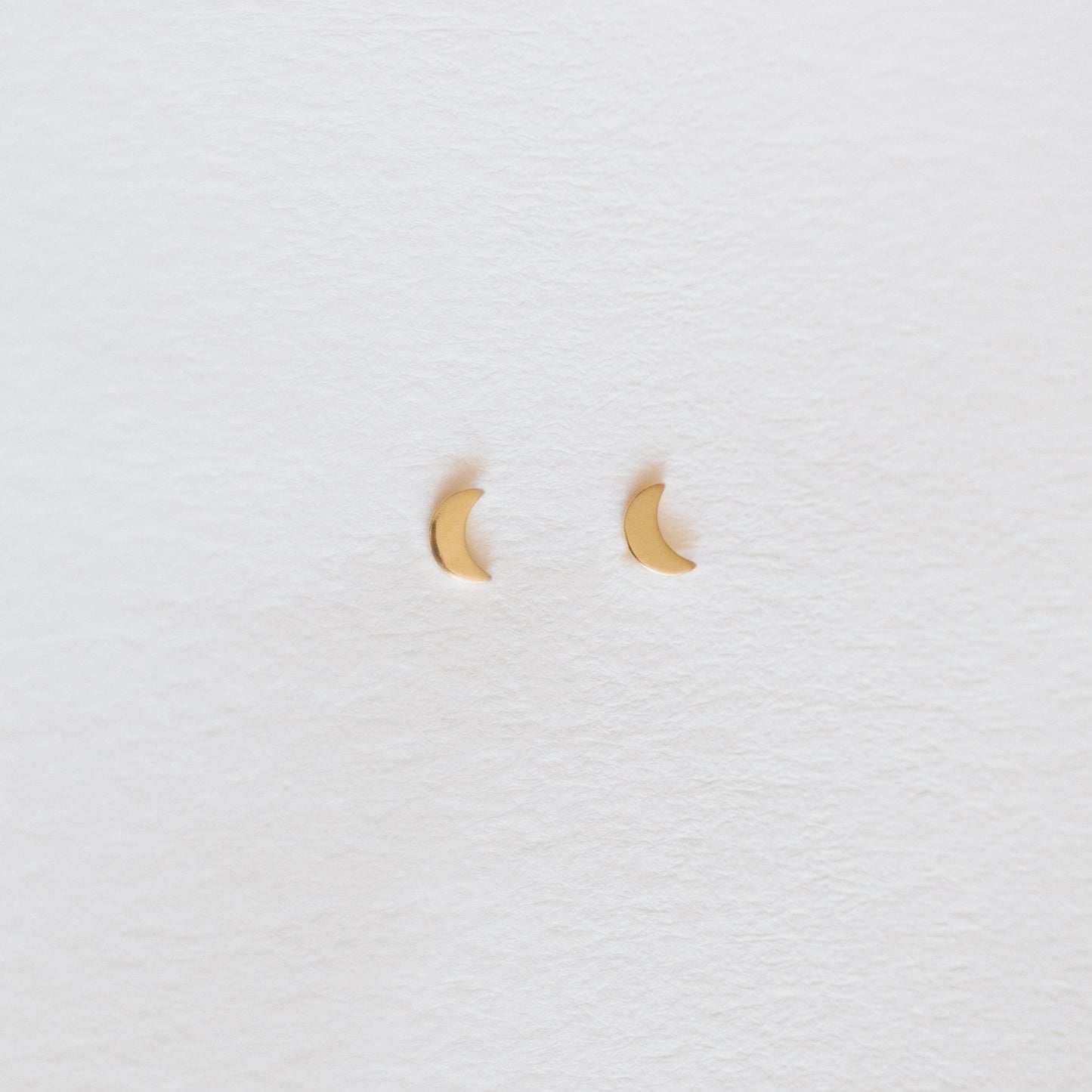 Crescent Moon Studs
