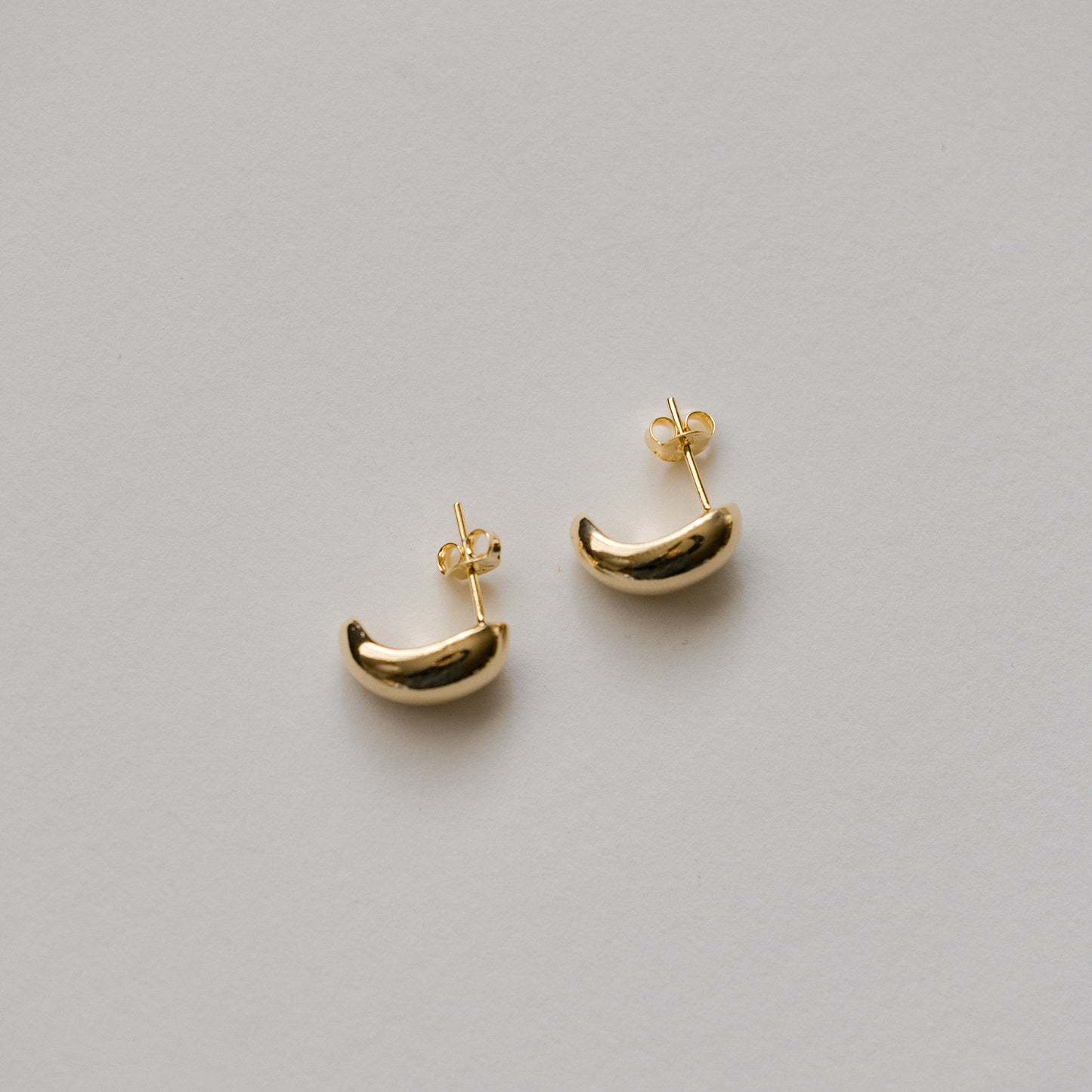 Curved Stud Earrings