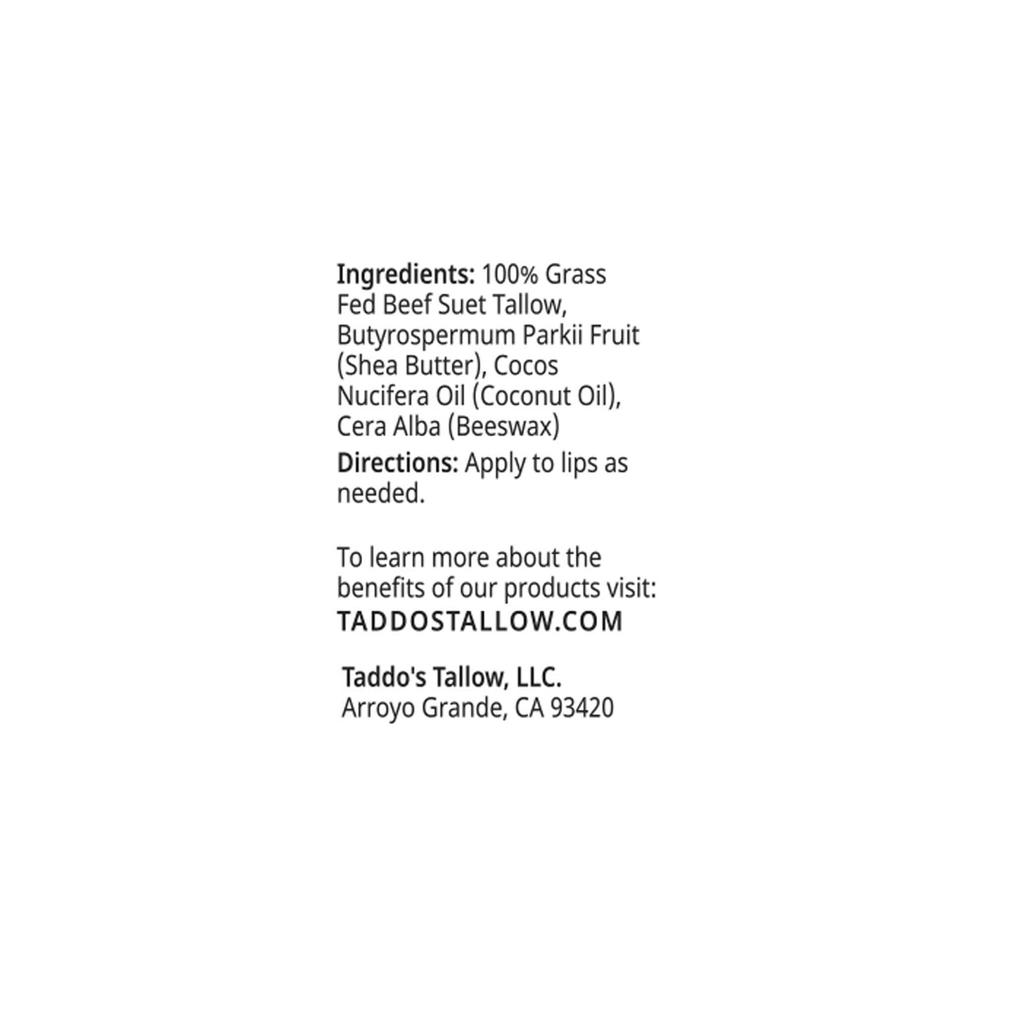 Tallow Lip Balm