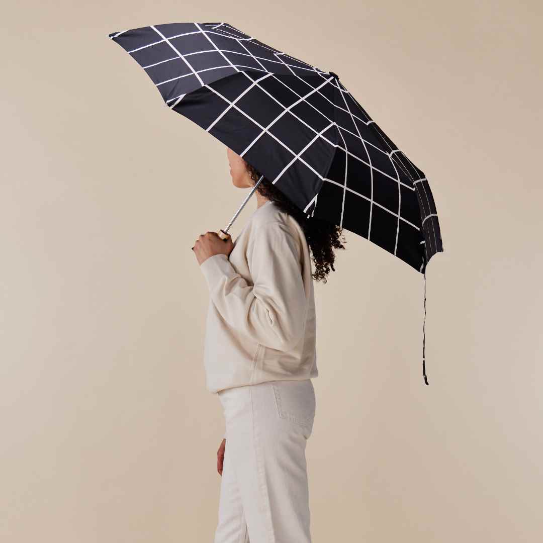 Black Grid Duckhead Umbrella