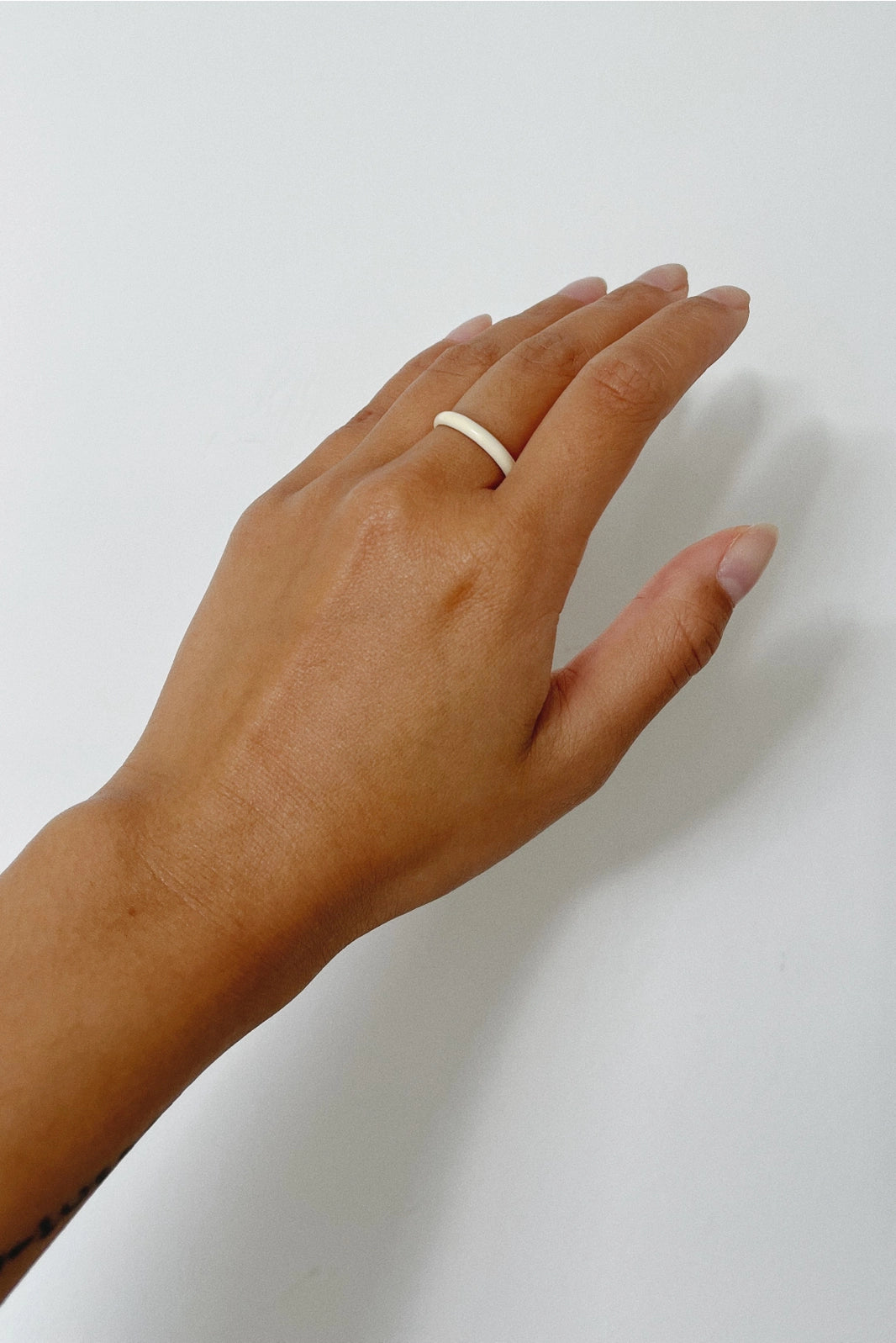 Enamel Ring ~ Buttermilk