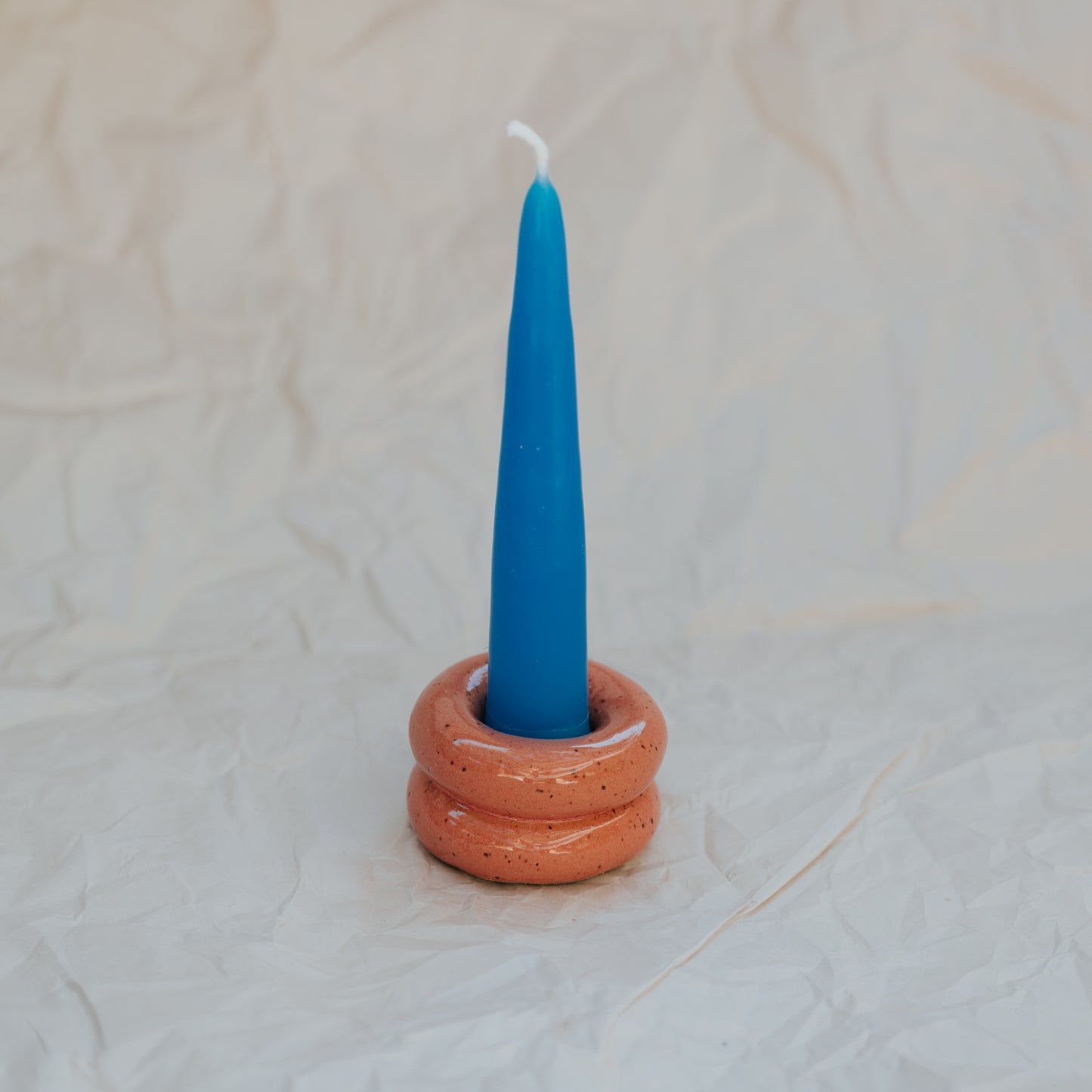 Donut Candlestick Holder ~ Strawberry