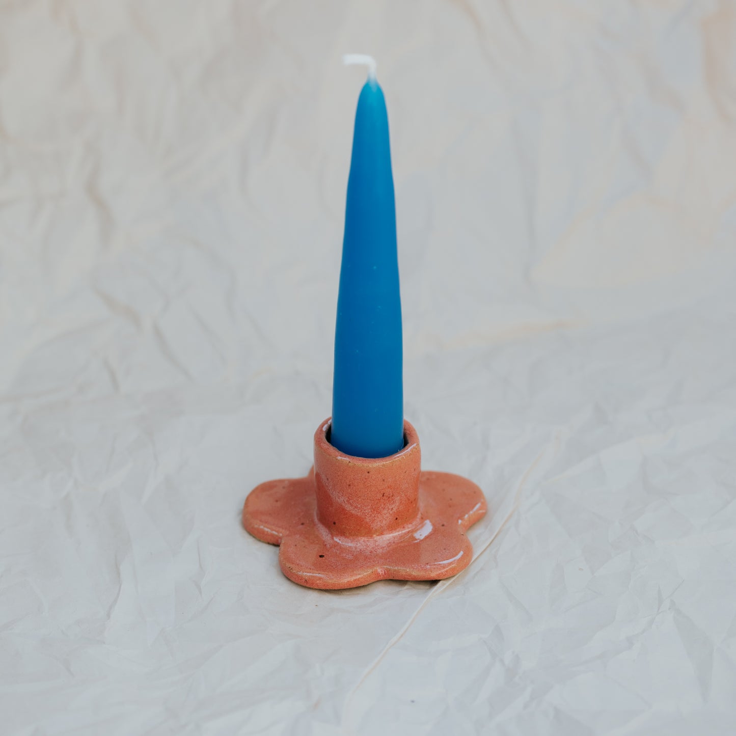 Floral Candlestick Holder ~ Strawberry