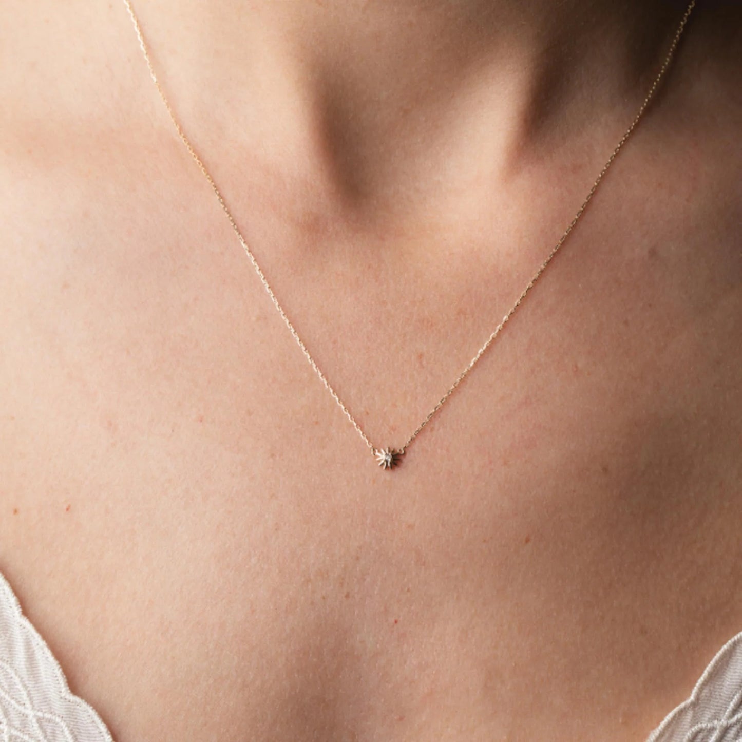 Diamond Daisy Pendant