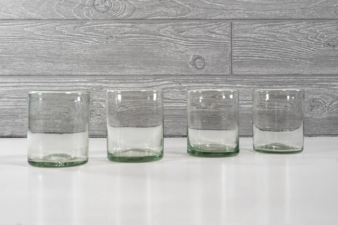 Handblown Mexican Glasses ~ Set of 4