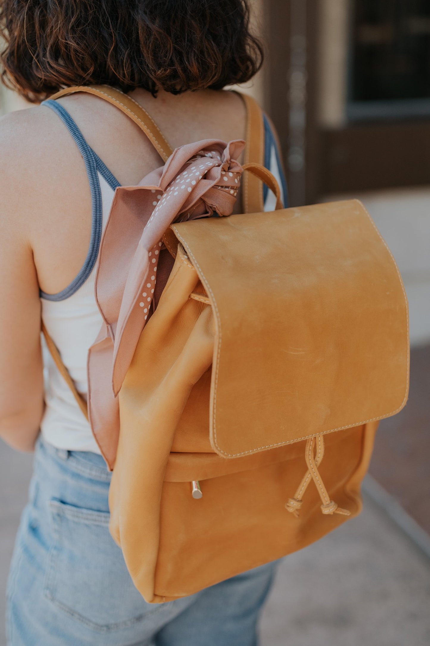 Enku Leather Backpack