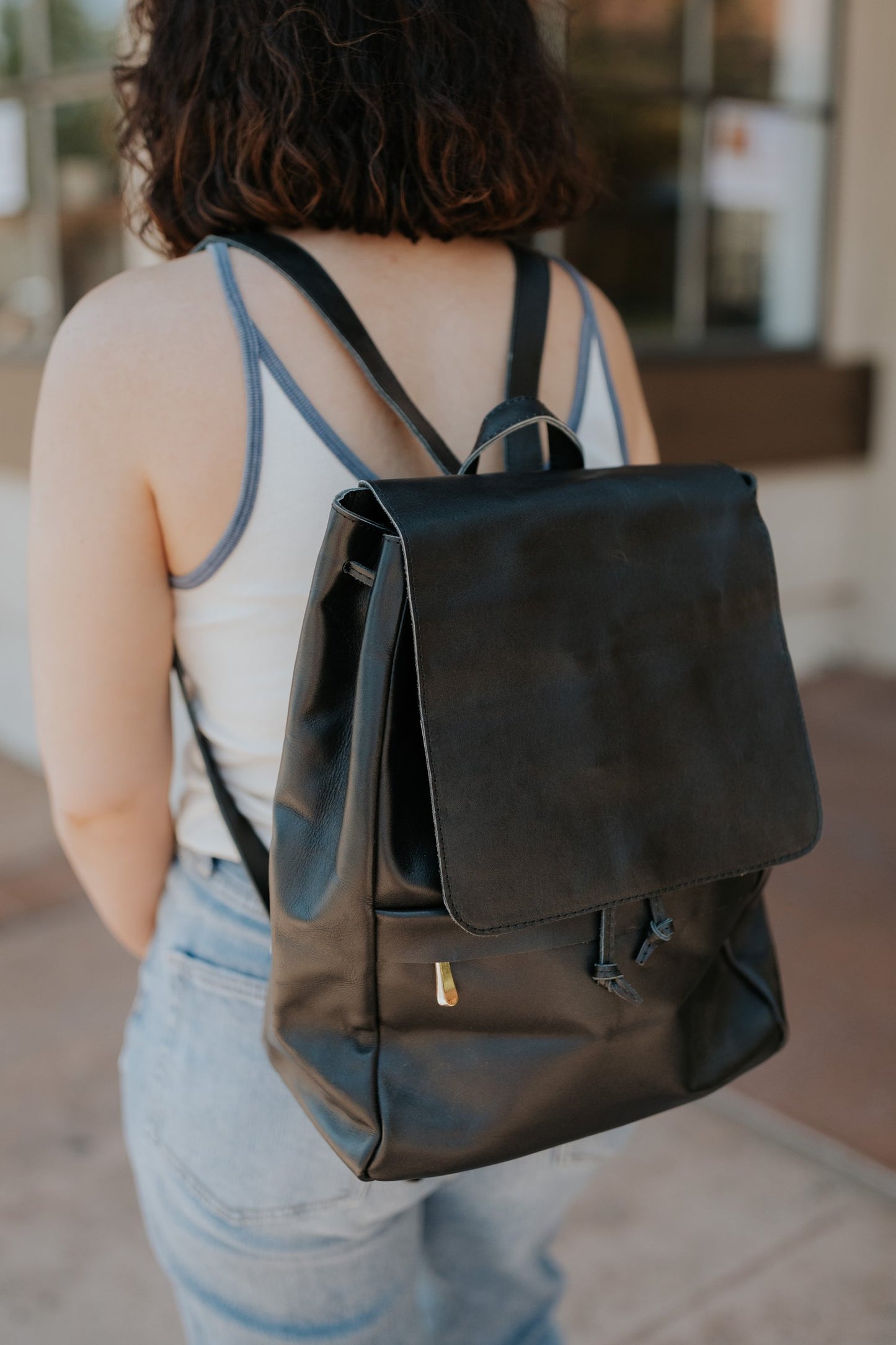 Enku Leather Backpack